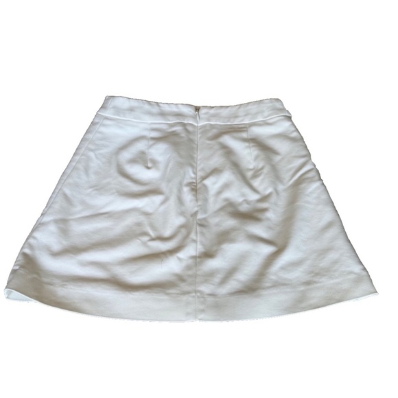 EXPRESS Women's A-Line Mini Skirt; Lined; Ivory; Size 00 - Picture 2 of 5